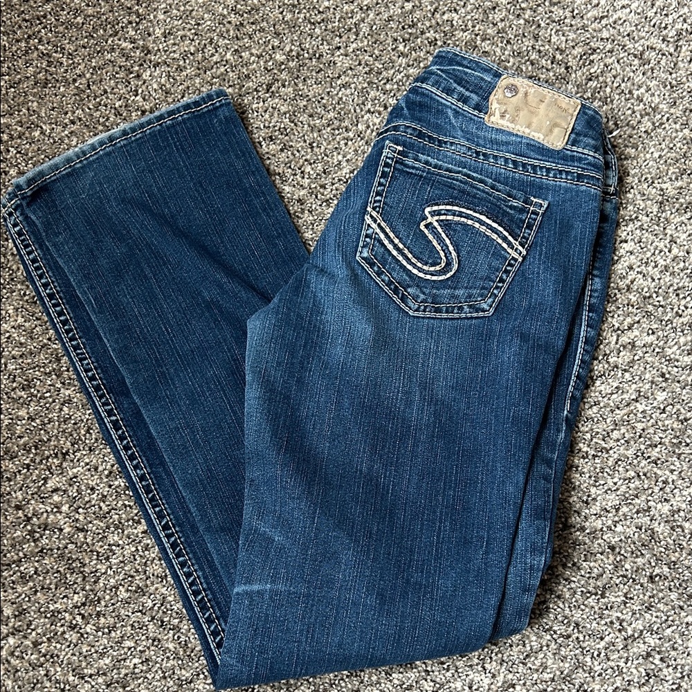 Silver Jeans Women's Dark Blue Boot Cut Jeans